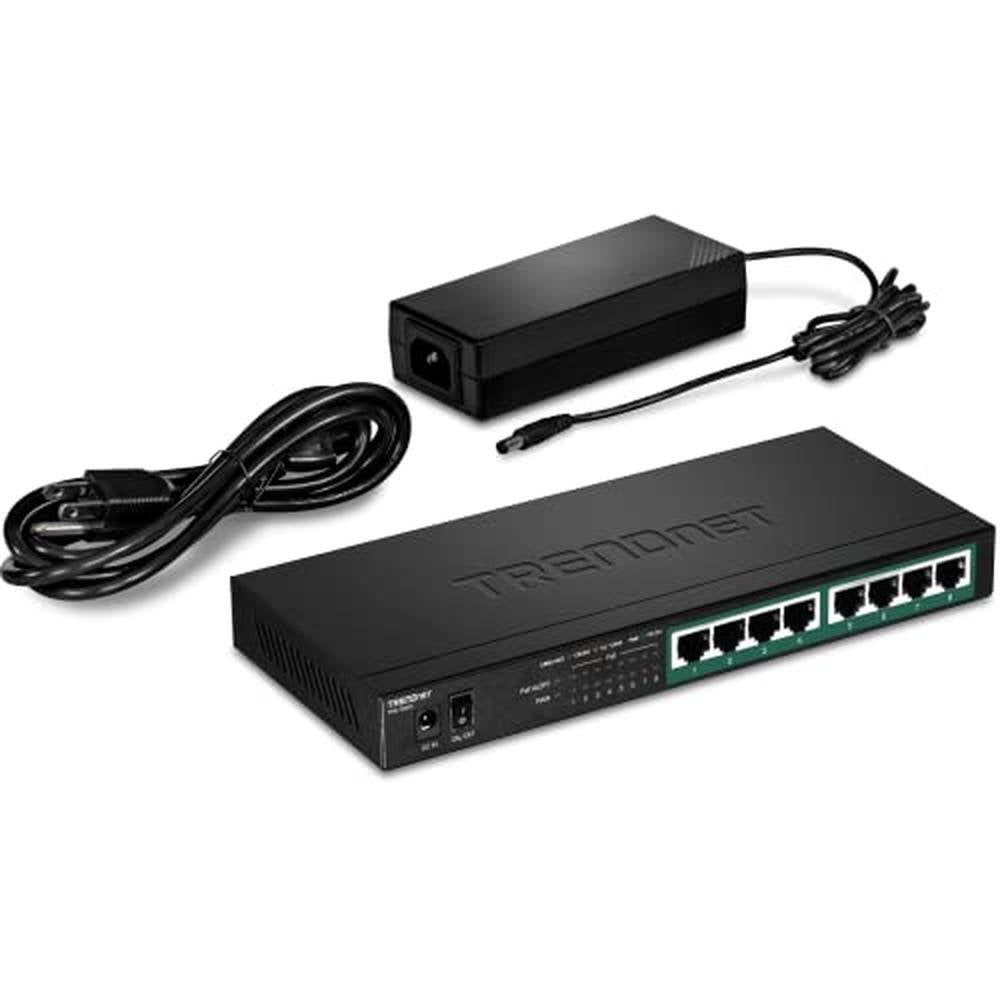 Trendnet 8-Port Gigabit PoE Switch – Side View