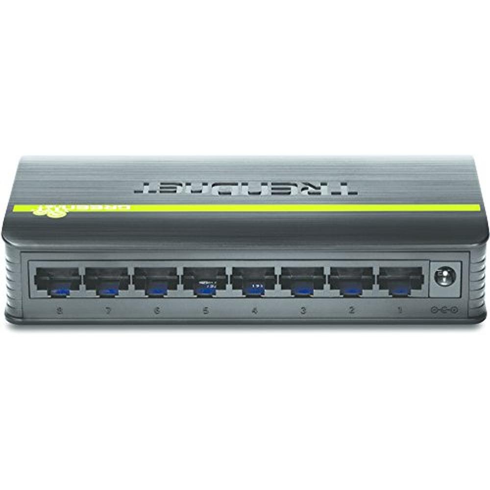 Ethernet Switch: Trendnet TE100-S8 8-Port Unmanaged 10-100 – Close-up Detail