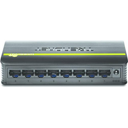 Ethernet Switch: Trendnet TE100-S8 8-Port Unmanaged 10-100 – Close-up Detail