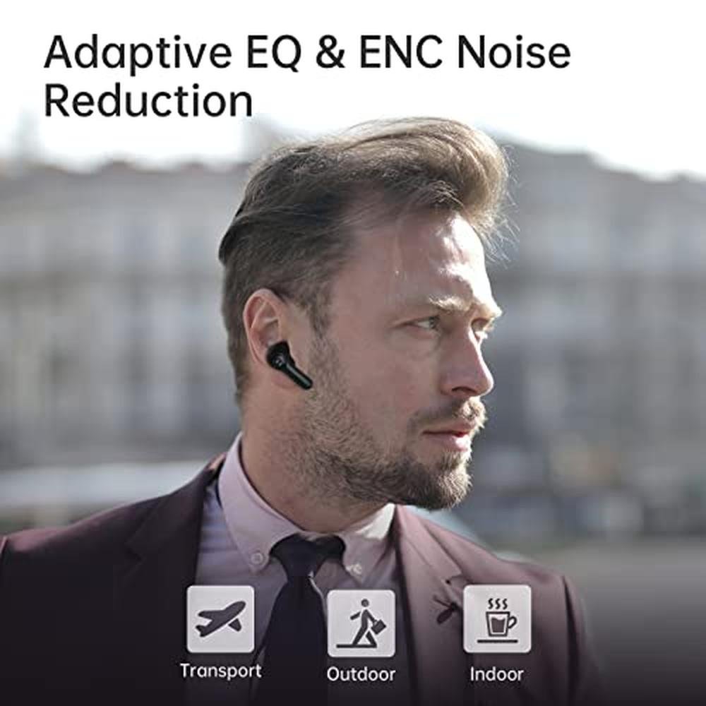 True Earbuds: Aurasound FUNbuds Wireless Earbuds 4 Mics – Side View