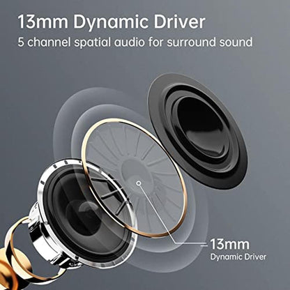 True Earbuds: Aurasound FUNbuds Wireless Earbuds 4 Mics – Close-up Detail