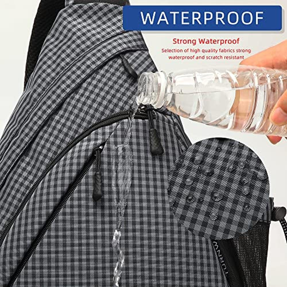 Turnway Bag: TurnWay TWS-001 Water-Proof Sling Crossbody – Side View