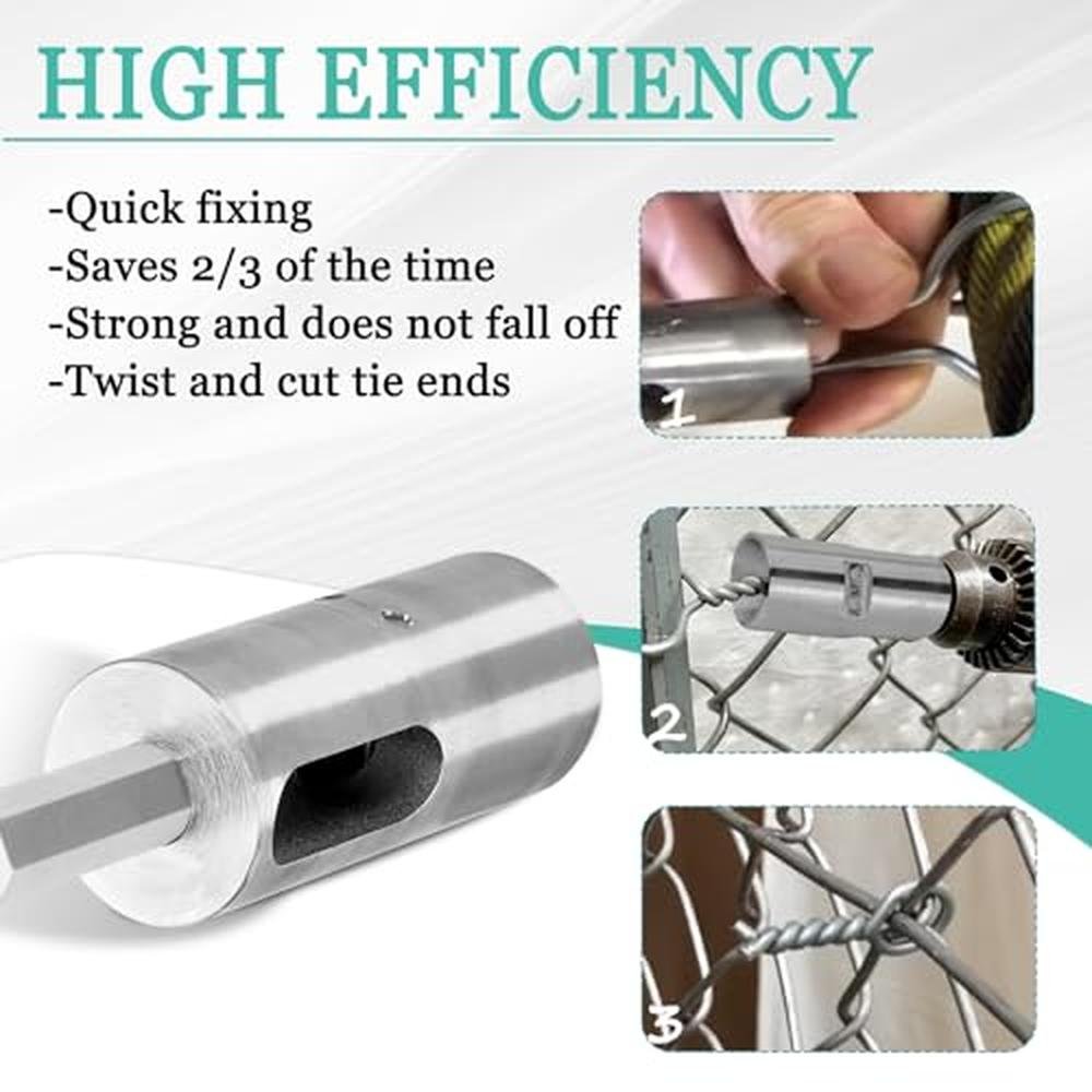 Tool Twist: Twist Ties Tool for 9 Gauge Drill Chuck High – Side View