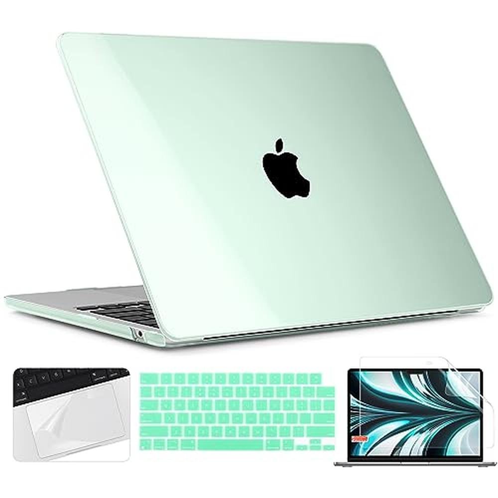 MacBook Air Case: TWOLSKOO M4 MacBook Air 13.6 Inch Hard – Front View