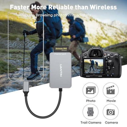 UANTIN CFexpress Type B Card Reader – Close-up Detail