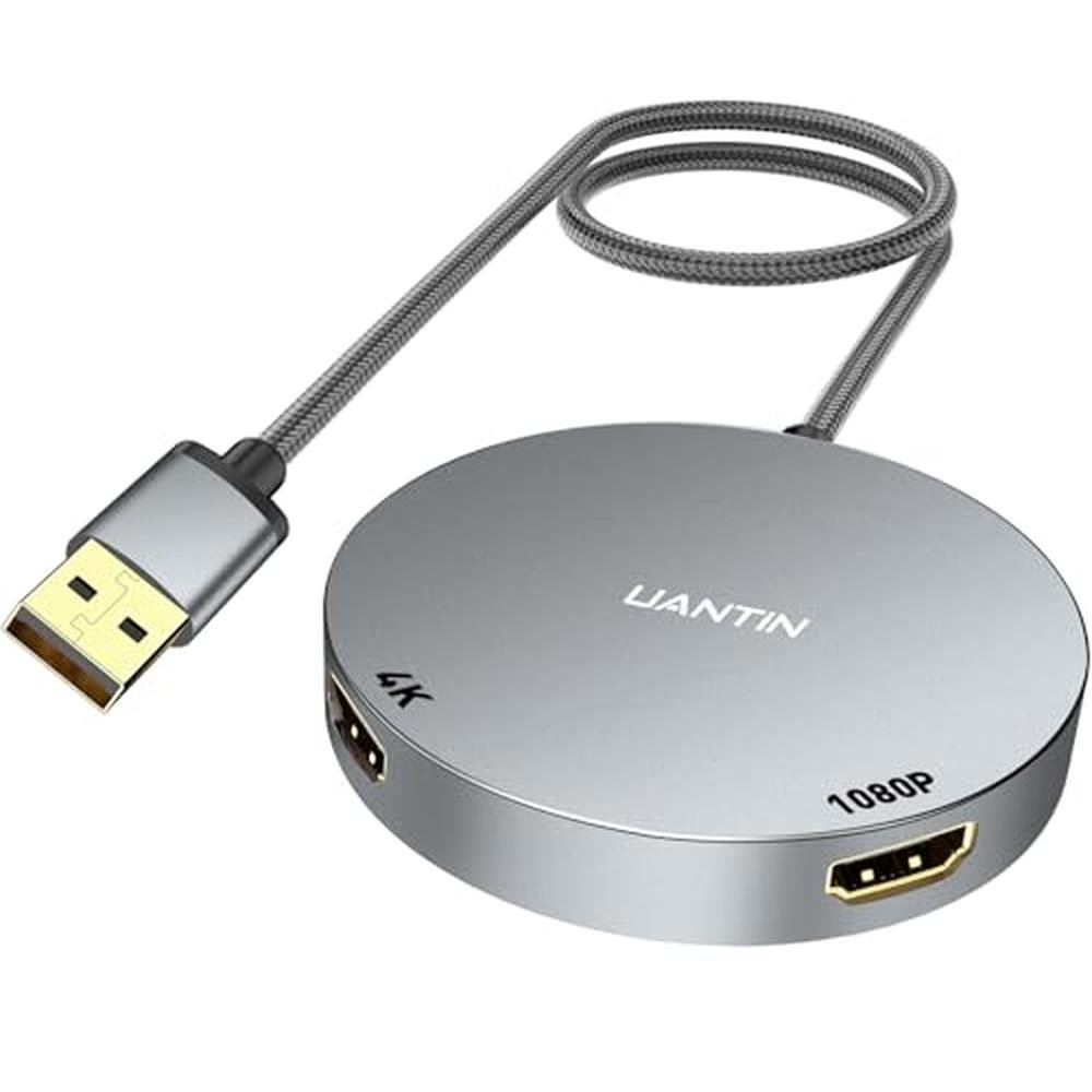 Uantin Dual: UANTIN USB 3.0 to Dual HDMI Splitter – Front View