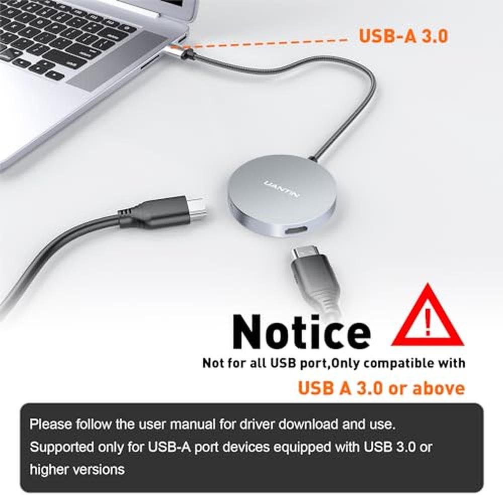 Uantin Dual: UANTIN USB 3.0 to Dual HDMI Splitter – In Use