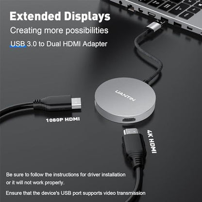 Uantin Dual: UANTIN USB 3.0 to Dual HDMI Splitter – Packaging