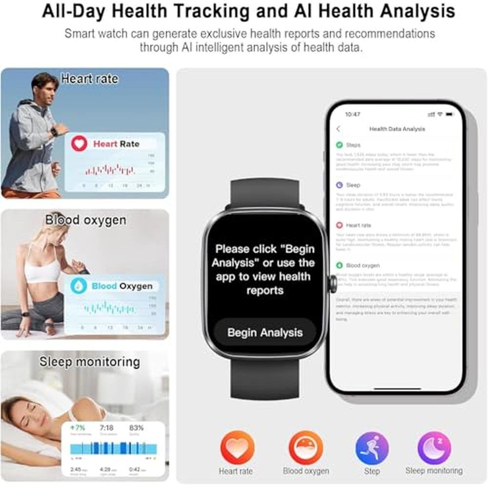 UAUE AI Smart Watch: 1.91 Bluetooth Calling Smartwatch for – In Use