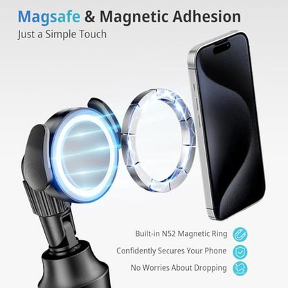 Tripod Phone: Ubeesize 62 Magnetic Selfie Stick Phone Tripod – Close-up Detail