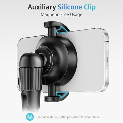 Tripod Phone: Ubeesize 62 Magnetic Selfie Stick Phone Tripod – In Use