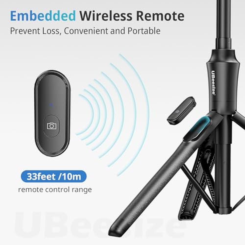 Tripod Phone: Ubeesize 62 Magnetic Selfie Stick Phone Tripod – Packaging