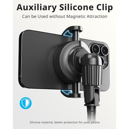 Tripod iPhone: UBeesize 72 Magnetic Tripod with Remote – Side View