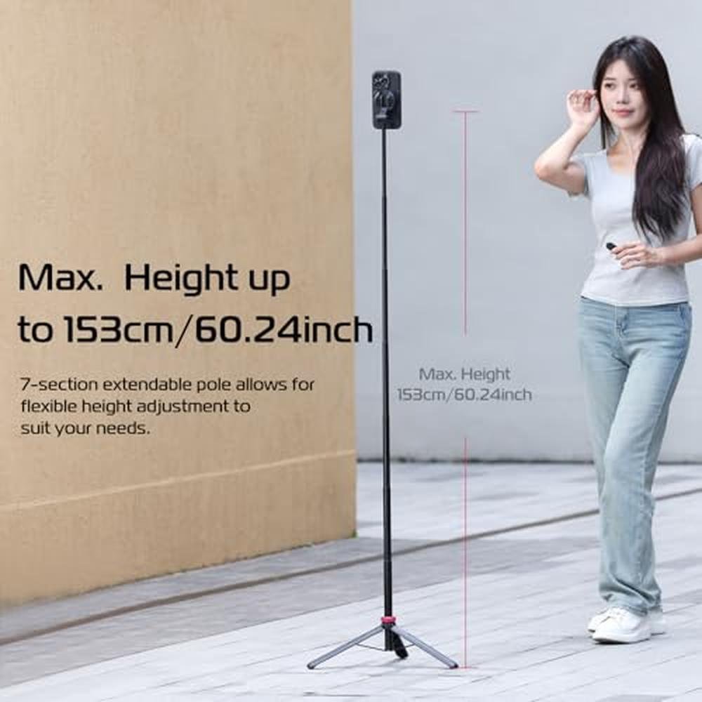 Phone Tripod: ULANZI 61'' Magnetic Selfie Stick – In Use