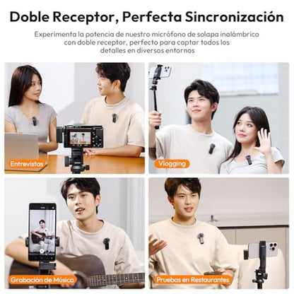 Microphone ULANZI: ULANZI A100 Wireless Lavalier Microphone – Side View