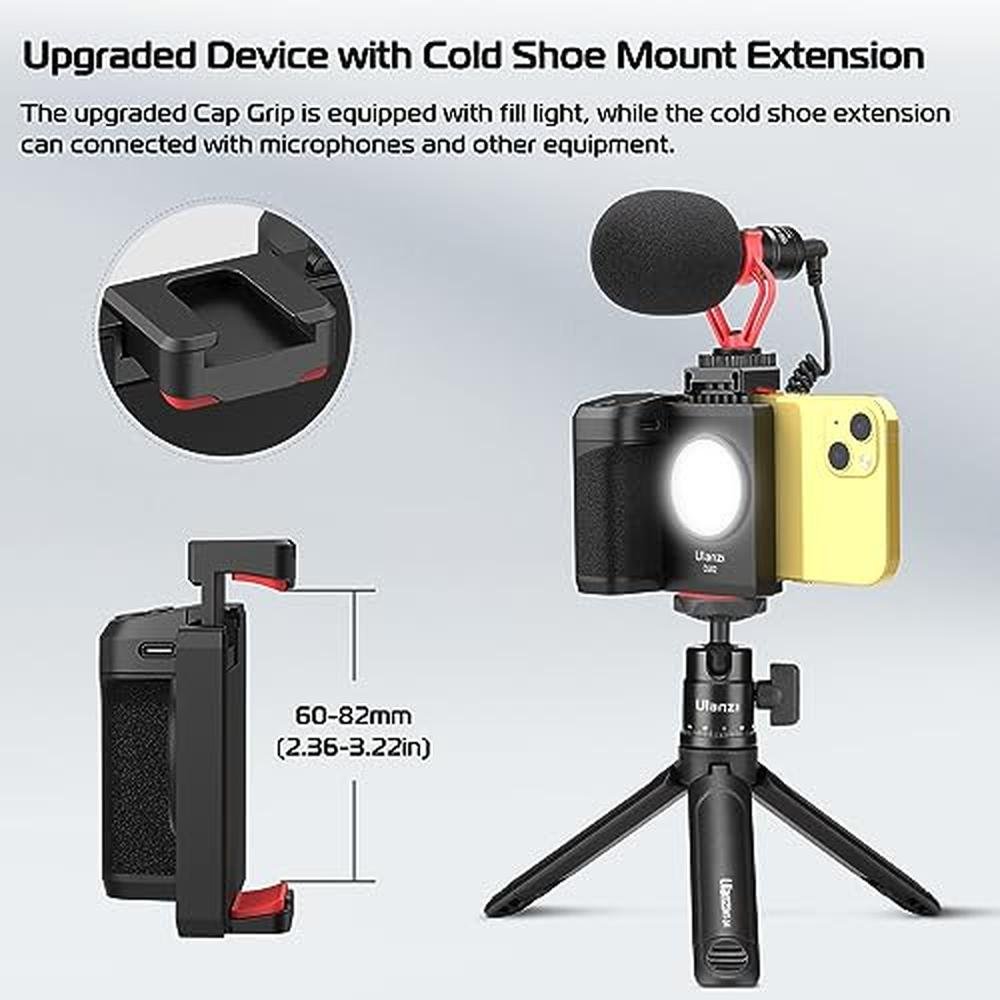 ULANZI CG02: Ungraded Smartphone Camera Shutter Handle Grip – In Use