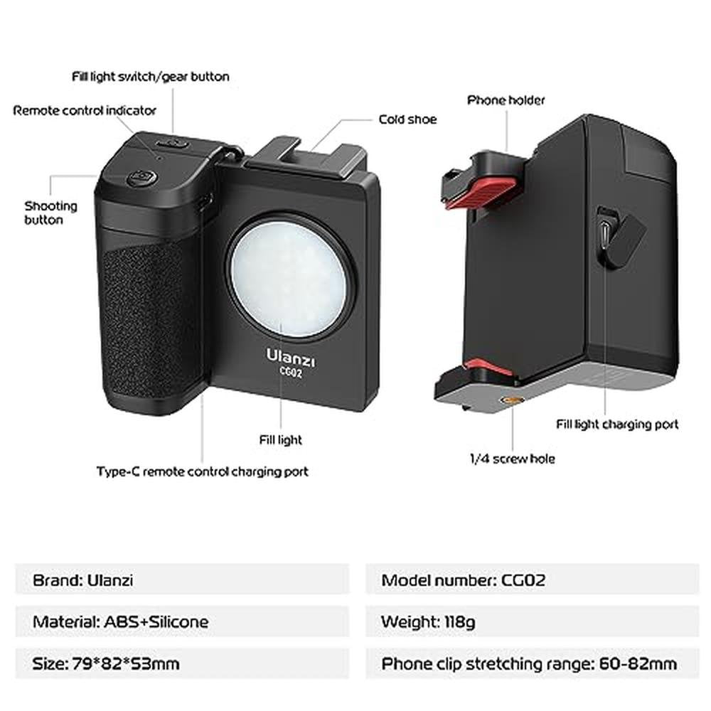 ULANZI CG02: Ungraded Smartphone Camera Shutter Handle Grip – Packaging