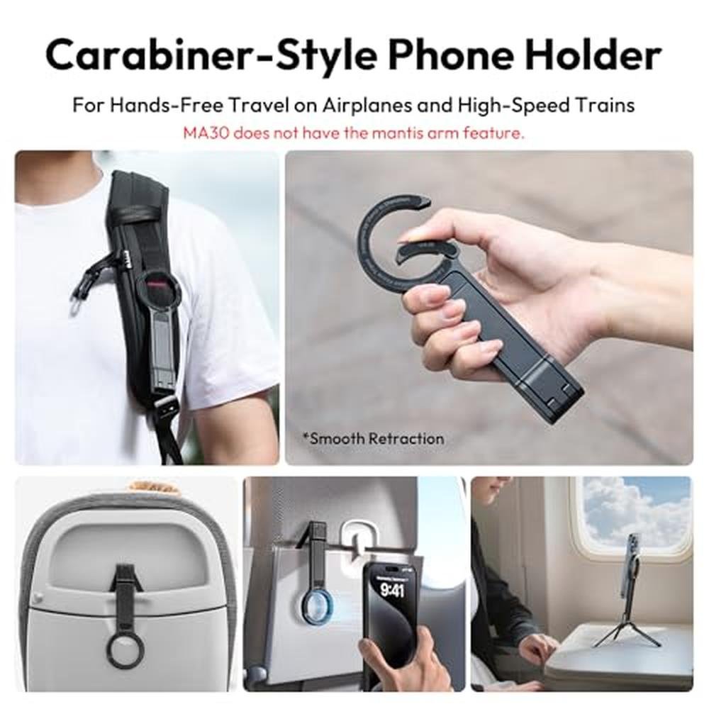 Phone Tripod: ULANZI MA30 Magnetic Tripod Stand – Side View