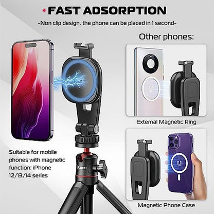 iPhone Tripod: ULANZI MA23 Magnetic Mount – Side View