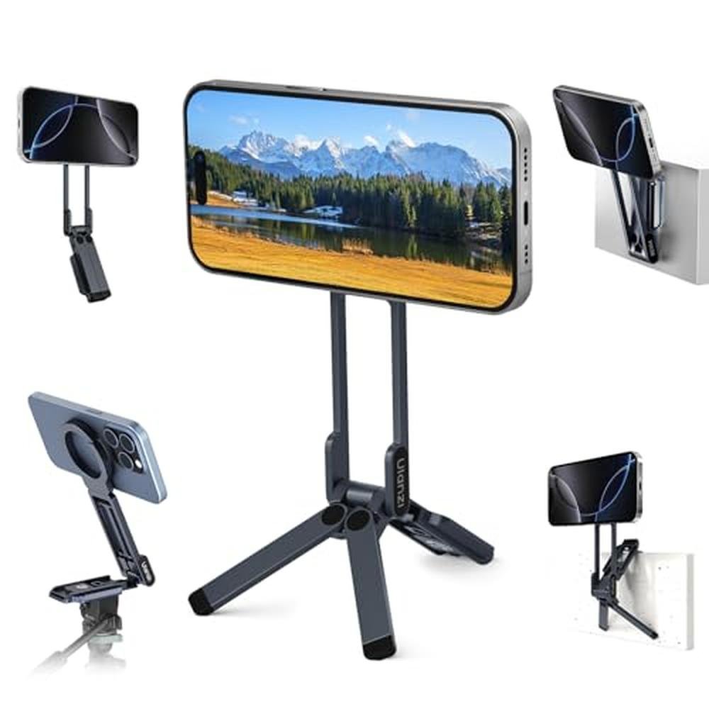 Phone Tripod: ULANZI Magnetic MA38 Portable Phone Holder – Front View