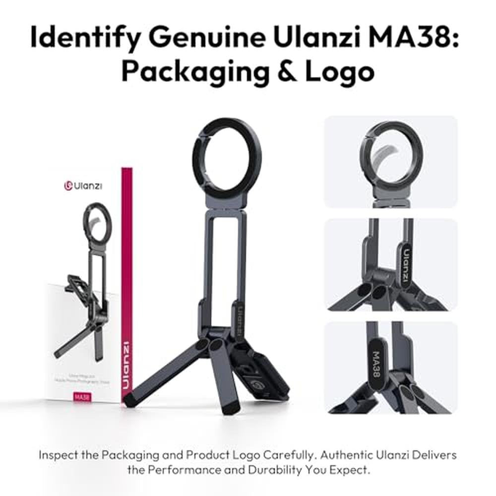 Phone Tripod: ULANZI Magnetic MA38 Portable Phone Holder – Side View