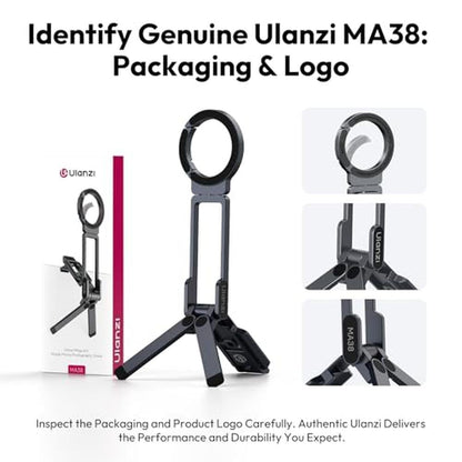 Phone Tripod: ULANZI Magnetic MA38 Portable Phone Holder – Side View