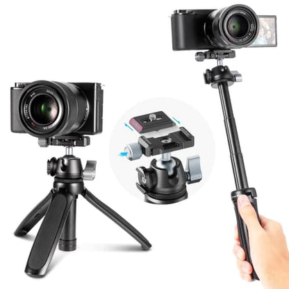 ULANZI Tripod MT-47: Compact Aluminum Alloy Travel Tripod – Front View