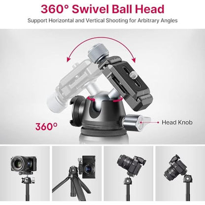 ULANZI Tripod MT-47: Compact Aluminum Alloy Travel Tripod – Close-up Detail