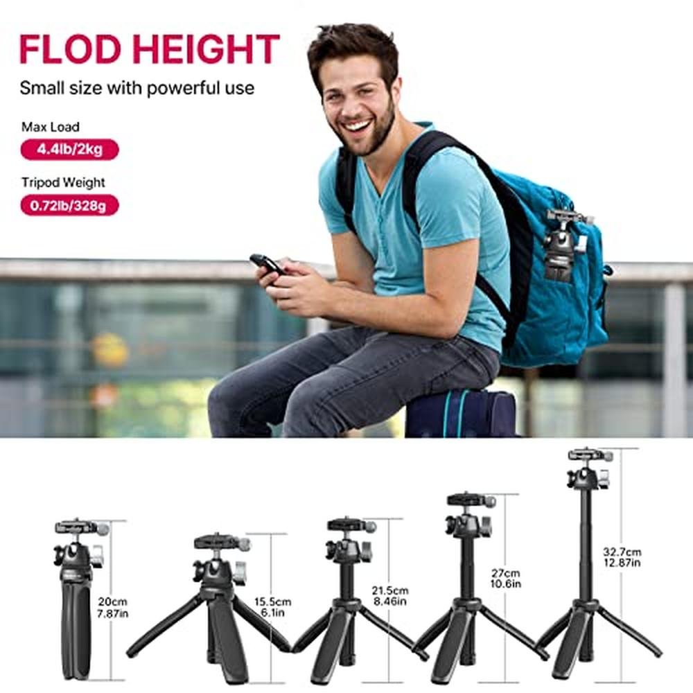 ULANZI Tripod MT-47: Compact Aluminum Alloy Travel Tripod – In Use