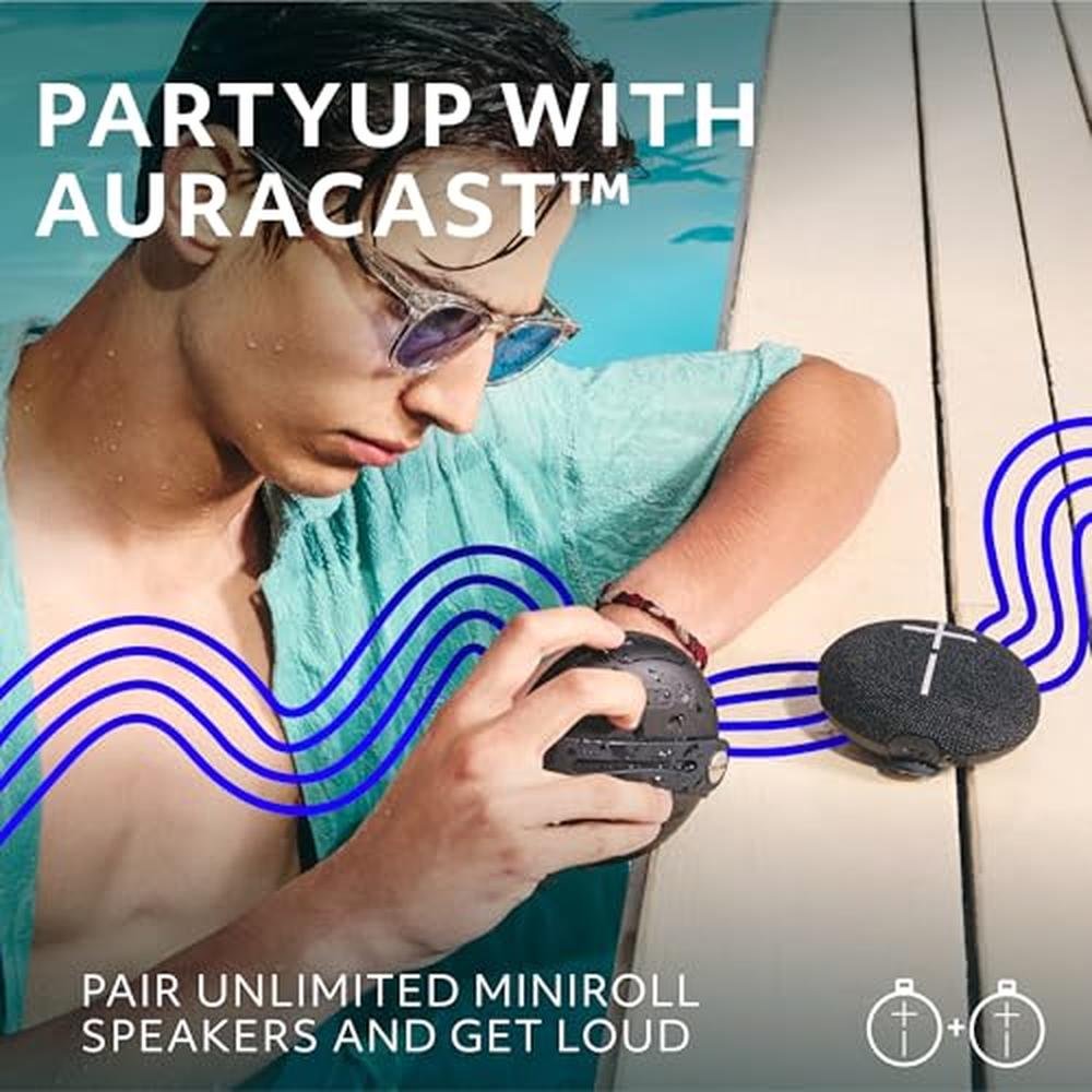 Ultimate Ears MINIROLL Ultra-Portable Waterproof Bluetooth – In Use