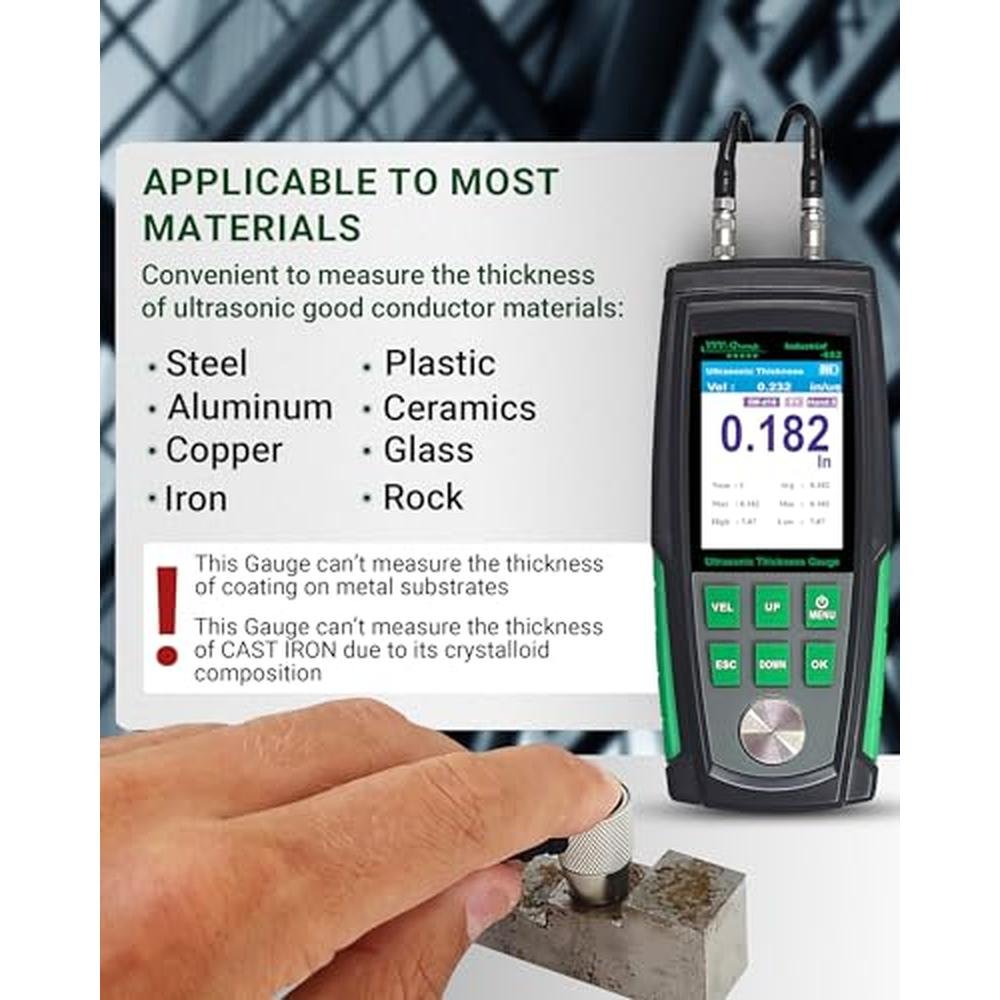 Thickness Gauge: Ultrasonic Thickness Gauge Industrial-882 – Close-up Detail