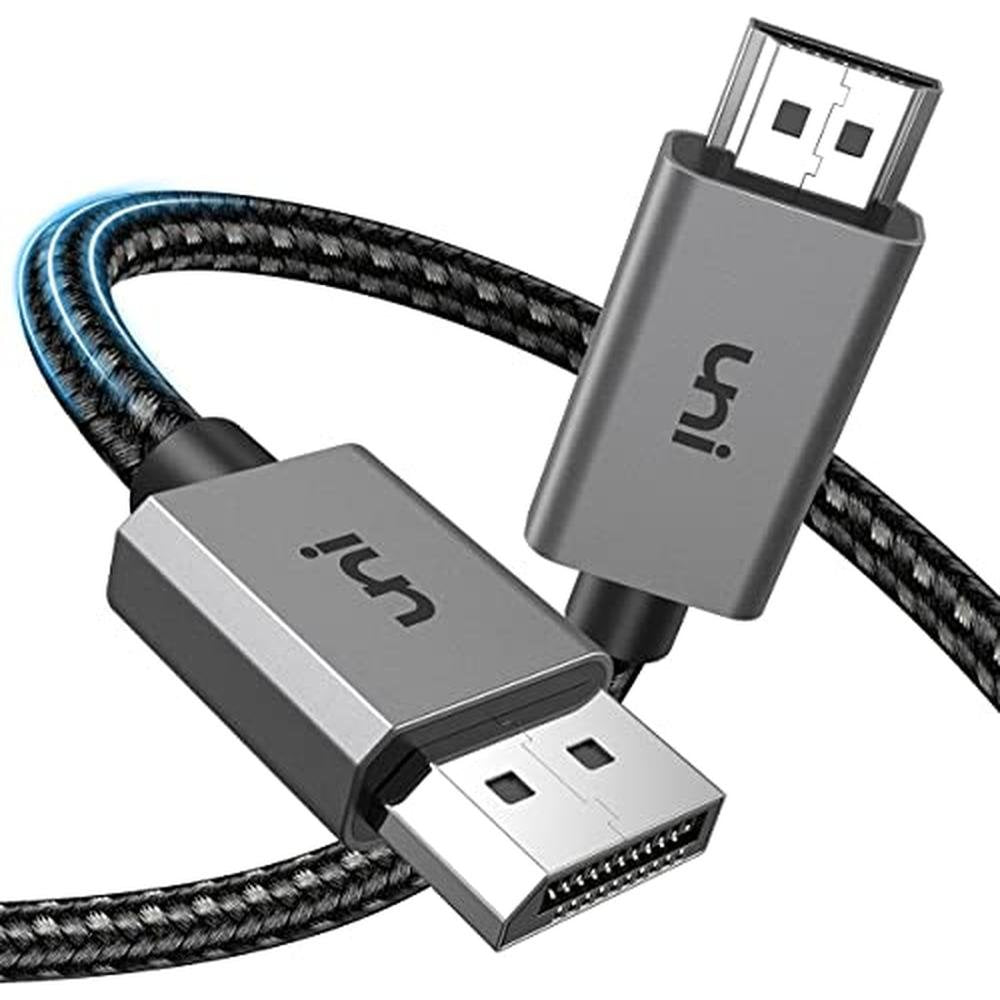Cable Uni: Uni 4K DisplayPort to HDMI Cable 6.6ft – Front View