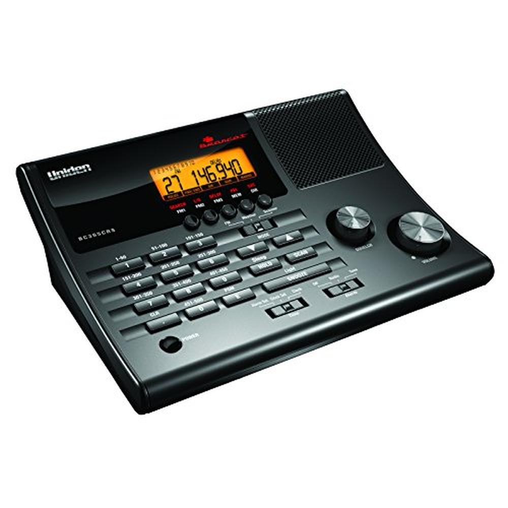 Uniden BC365CRS: 500 Channel Scanner and Alarm Clock – In Use