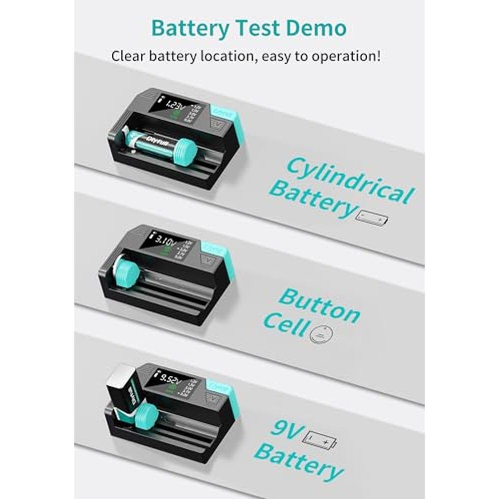 Battery Tester: Dlypow Small Digital Battery Checker – In Use