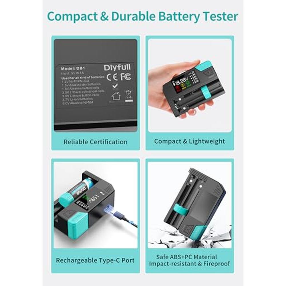 Battery Tester: Dlypow Small Digital Battery Checker – Packaging