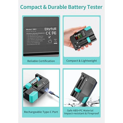 Battery Tester: Dlypow Small Digital Battery Checker – Packaging