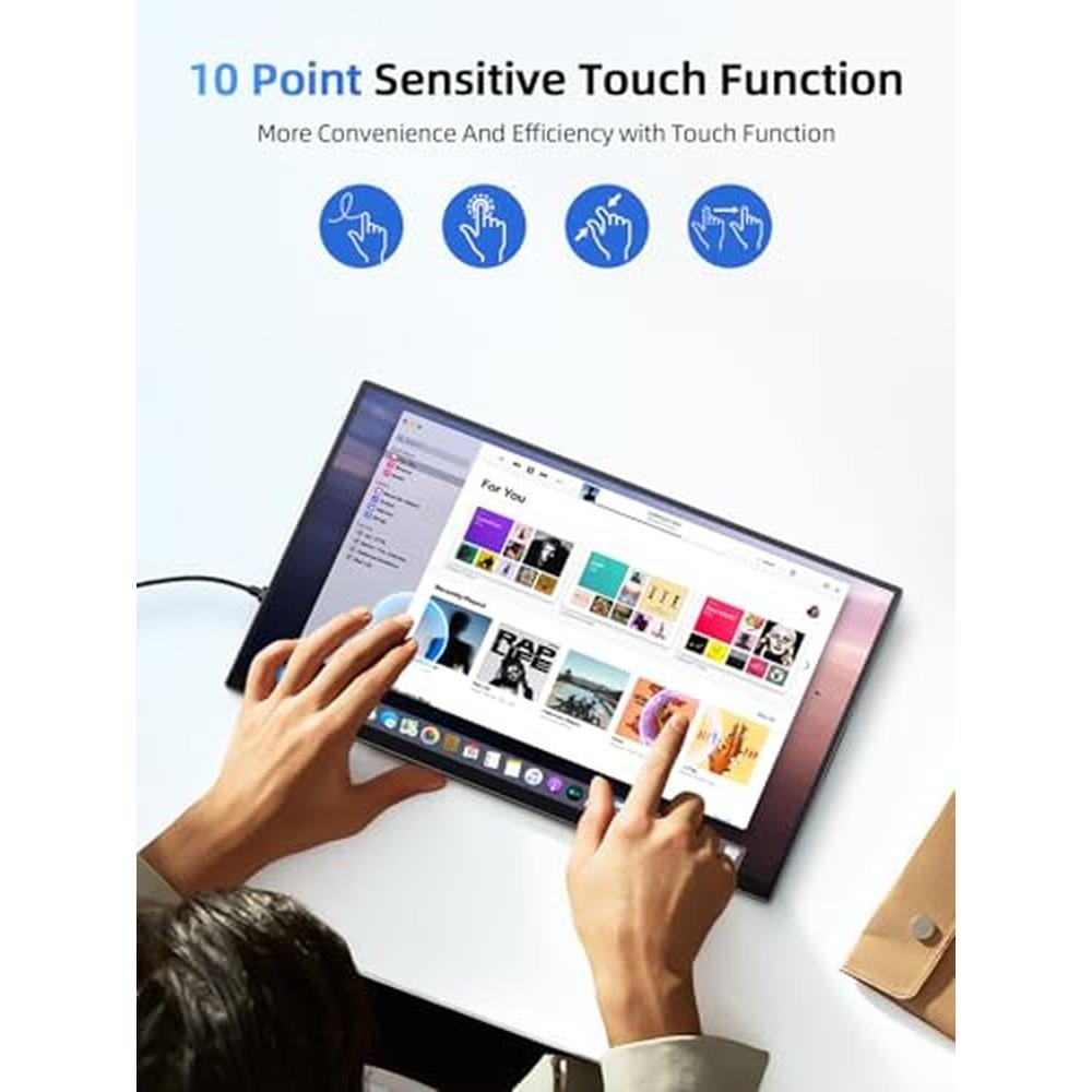 Monitor UPERFECT: UPERFECT 15.6 Touchscreen Portable – Side View