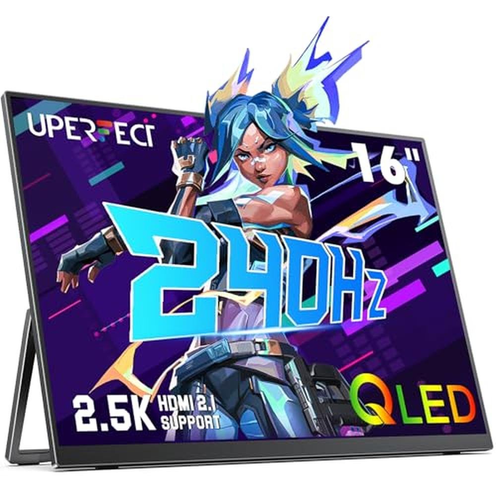 Portable Monitor: UPERFECT 2.5K 240Hz QLED – Front View