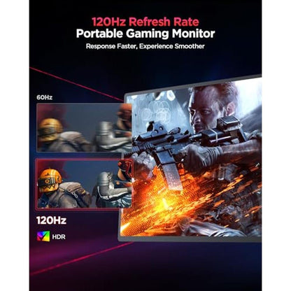 Portable Monitor: UPERFECT 2K 120Hz Gaming Monitor 16 – Close-up Detail