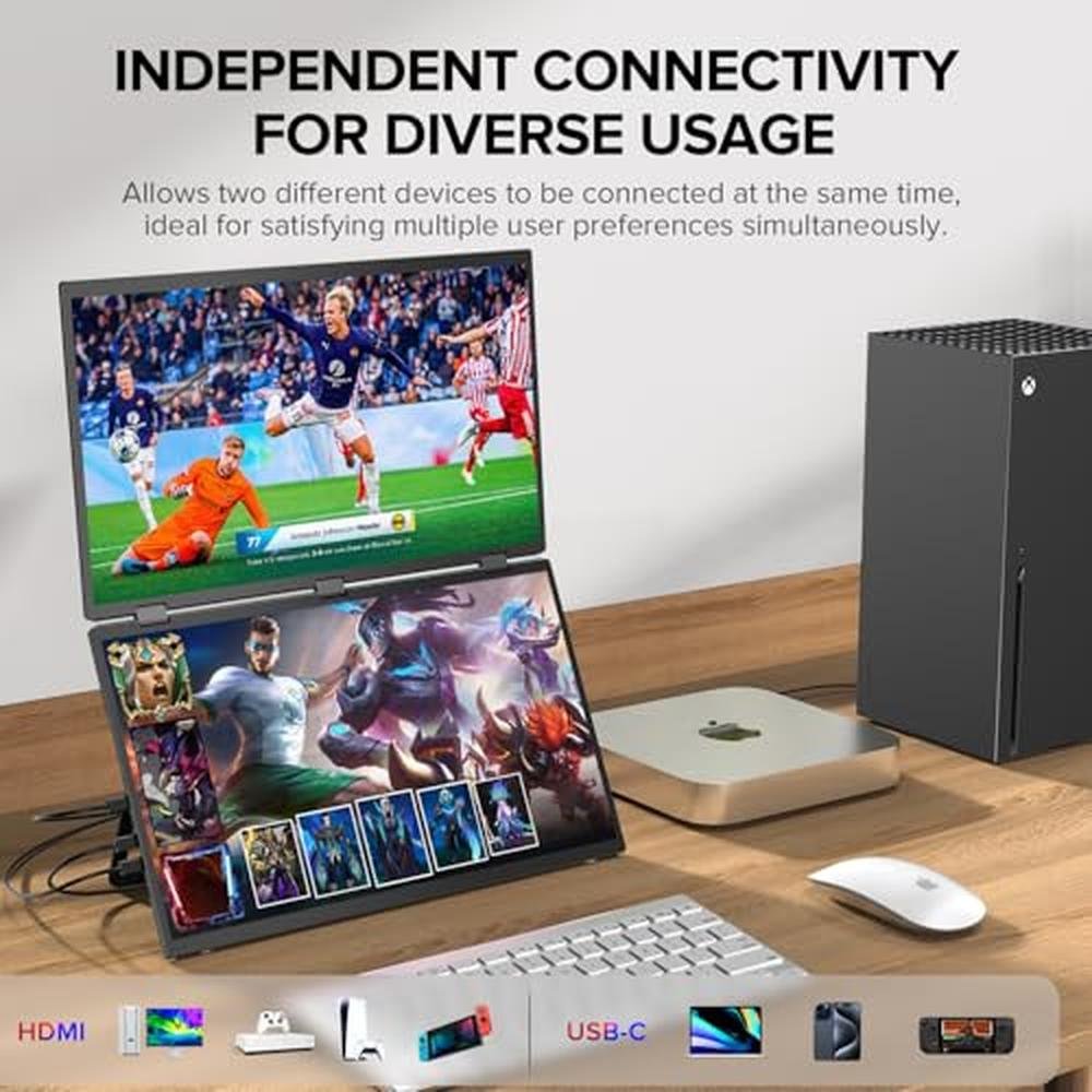 Monitor Laptop: UPERFECT Delta 15.6 Dual Portable Monitor – Close-up Detail