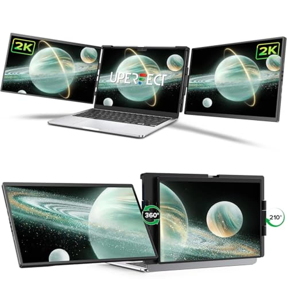 Monitor UPERFECT: UPERFECT Laptop Screen Extender 2K 14 – Front View