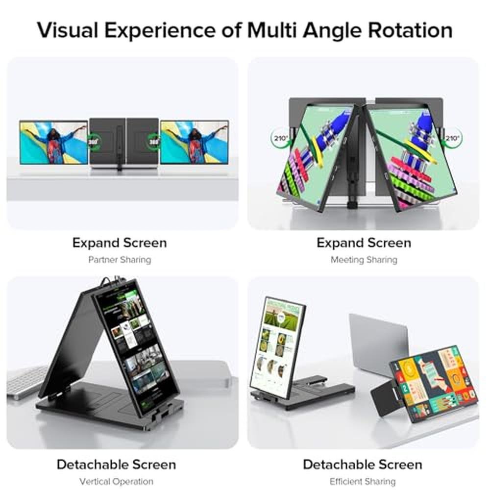 Monitor UPERFECT: UPERFECT Laptop Screen Extender 2K 14 – Close-up Detail