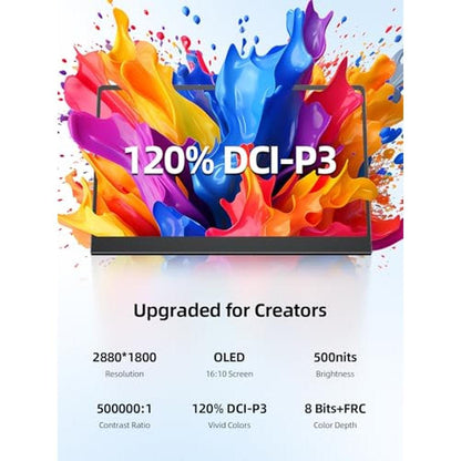 Portable Monitor: UPERFECT OLED 14.3K 2880x1800 120Hz 0.1ms – Close-up Detail