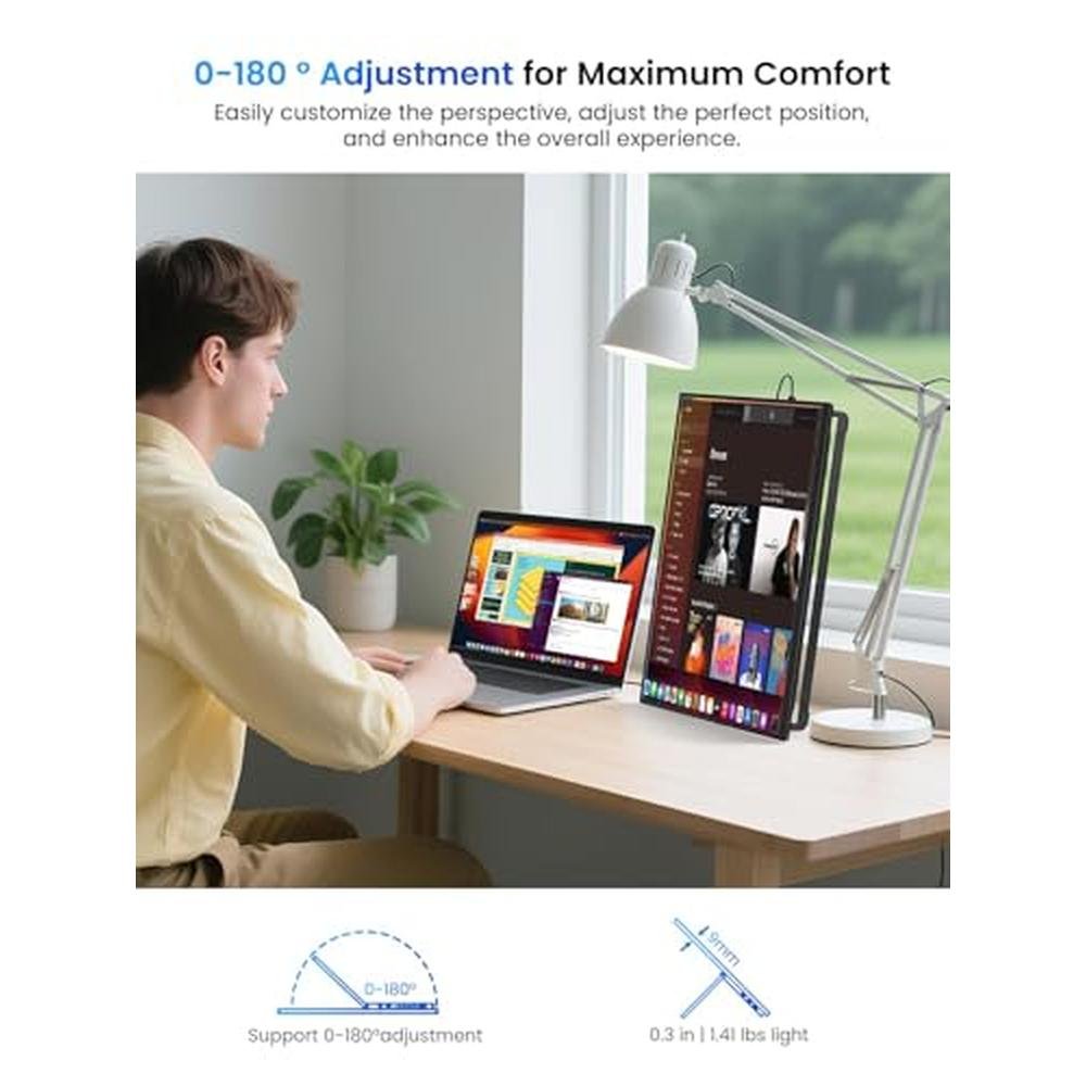 Monitor UPERFECT: UPERFECT 15.6'' Ultra-Slim Portable – Close-up Detail