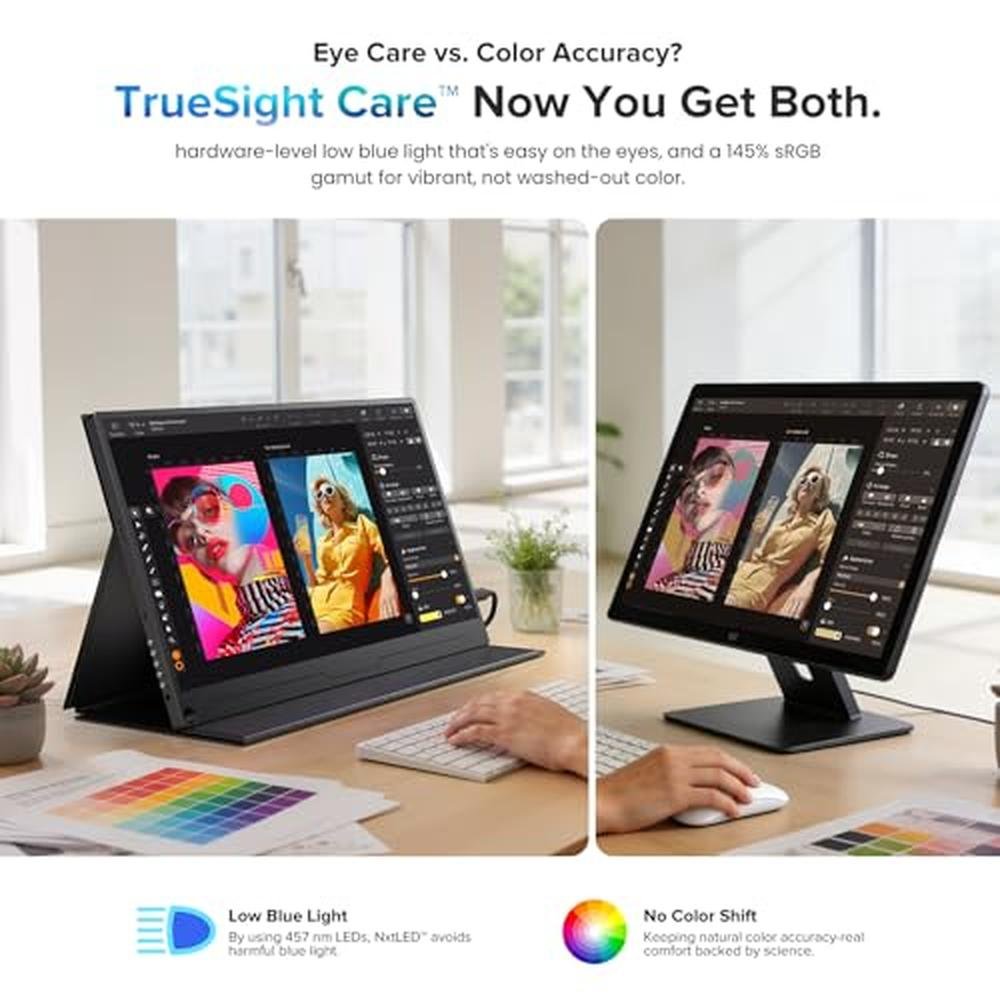 Monitor UPERFECT: UPERFECT 15.6 NxtLED Eye Care Laptop – In Use