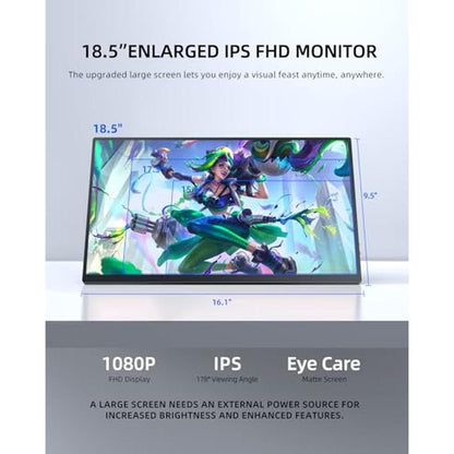 Monitor Portable: UPERFECT 18.5 120Hz 100% sRGB – In Use