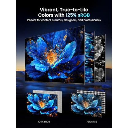 Portable Monitor: UPerfect 18.5 Inch 120Hz 125% sRGB 1080p – In Use