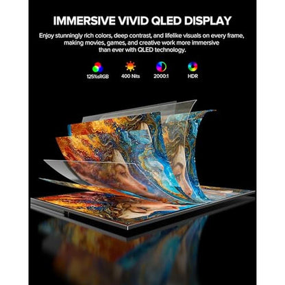 Monitor Gaming: UPERFECT QLED 24 120Hz Portable Monitor – Side View