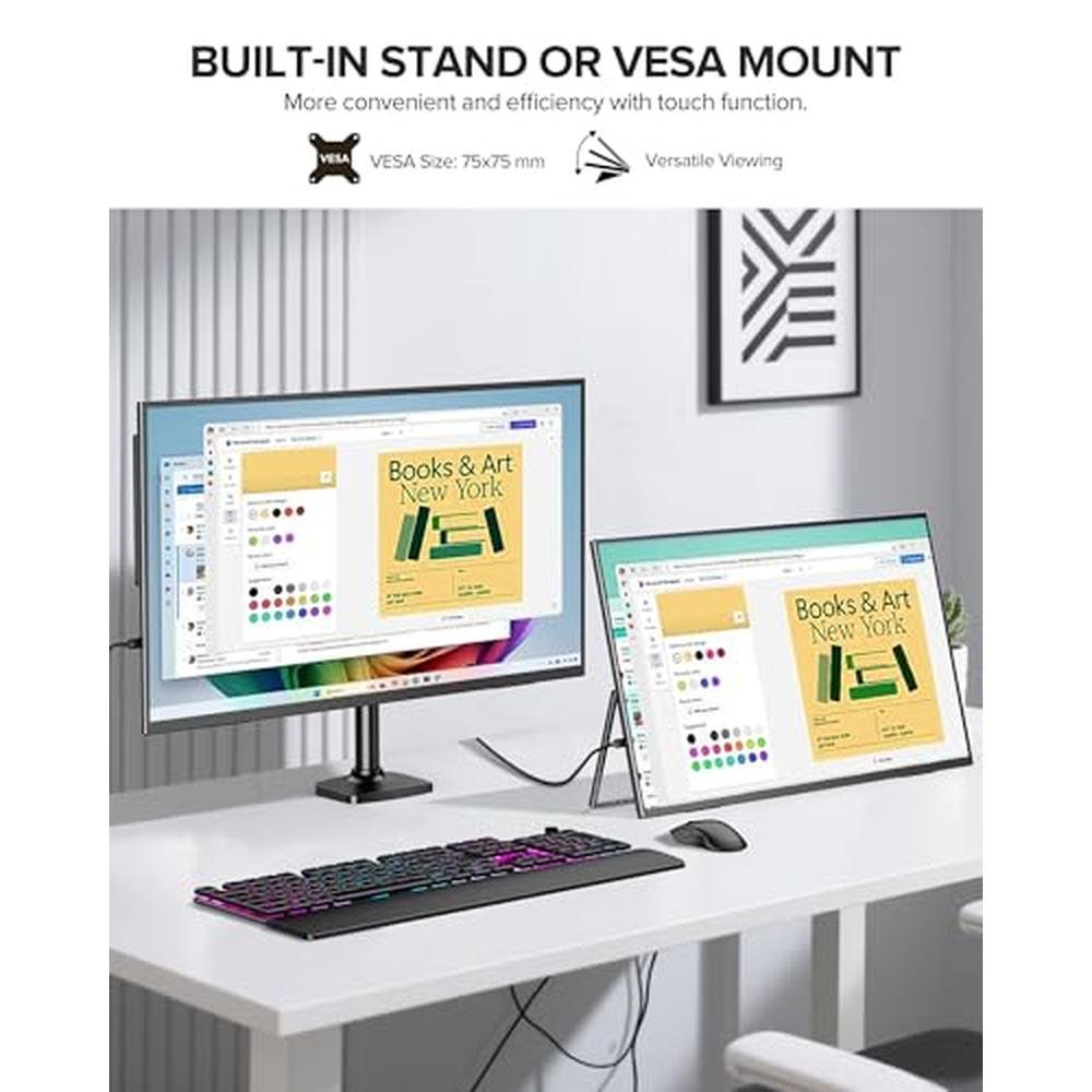 Monitor Gaming: UPERFECT QLED 24 120Hz Portable Monitor – In Use