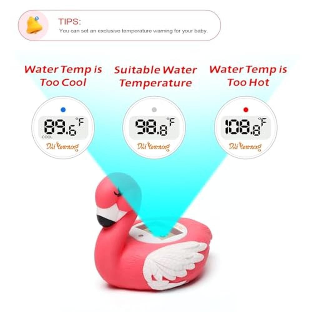 Baby Thermometer: Doli Yearning Upgrade Flamingo Baby Bath – Side View